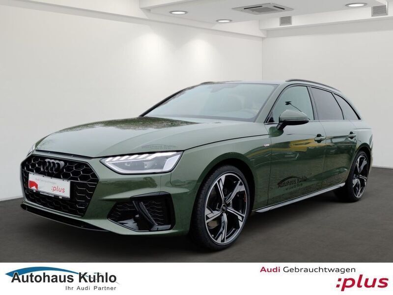 Distriktgrün metallic Gebraucht 2024 Audi A4 S-Line Kombi | 41.990 € (Etwas zu teuer) - Bild 1/3