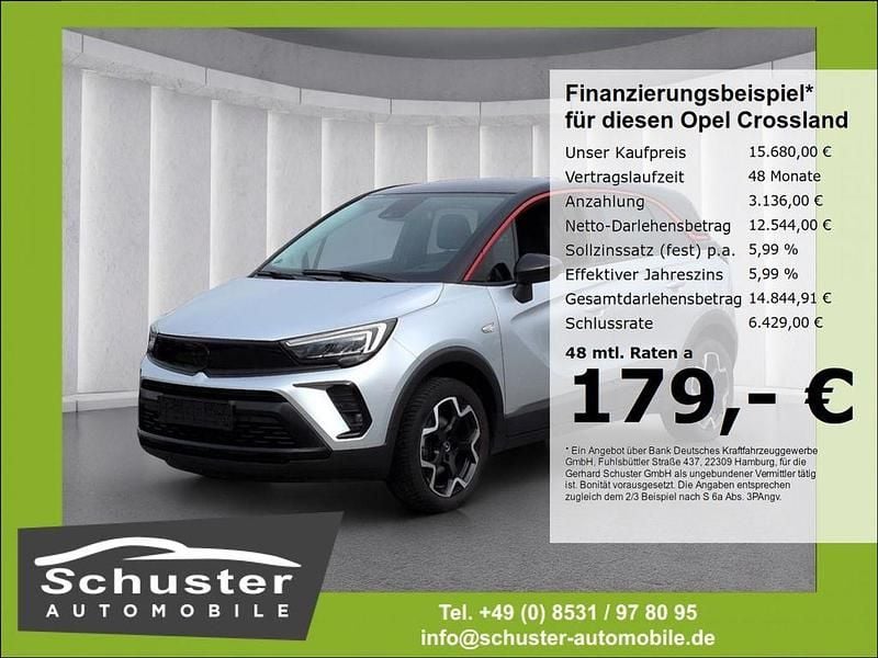Silber Gebraucht 2023 Opel Crossland GS Line SUV | 15.680 € (Guter Preis) - Bild 1/4