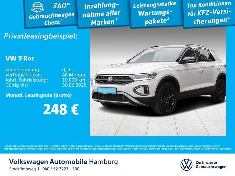 0q pure white Gebraucht 2023 VW T-Roc Life SUV | 29.440 € (Fairer Preis) - Bild 1/3