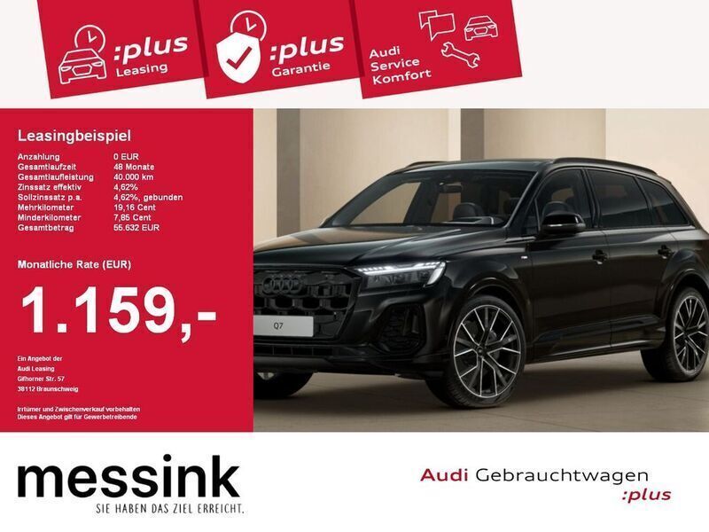 Mythosschwarz metallic Neu 2025 Audi Q7 S-Line SUV | 106.813 € (Teuer) - Bild 1/4