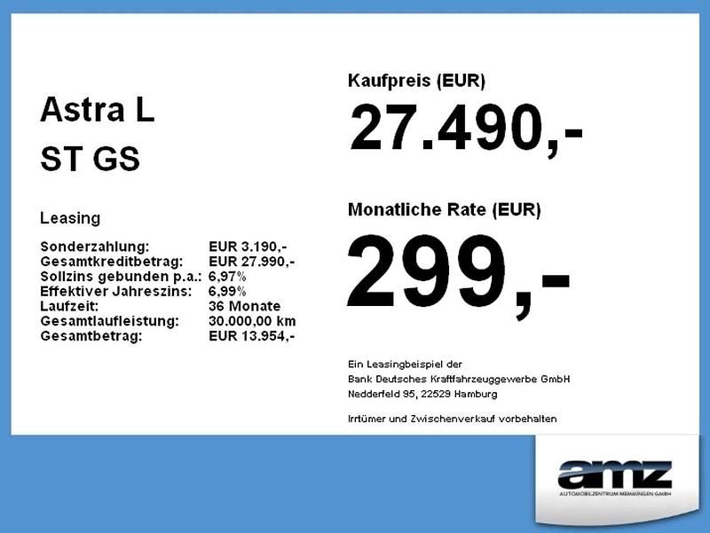 Neu Opel Astra 131 PS (96 kW) 2025 Arktis weiß Kombi