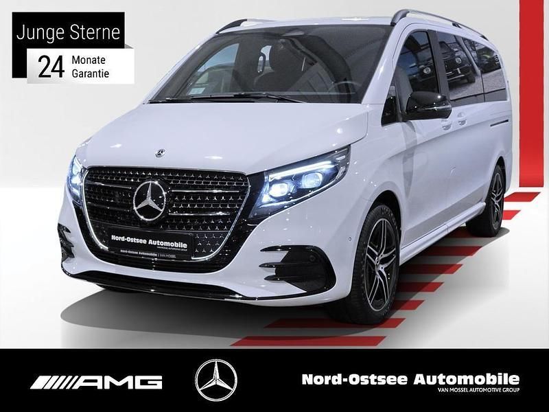 Bergkristallweiß metallic Gebraucht 2024 Mercedes V300 Style Van / Kleinbus | 71.890 € (Guter Preis) - Bild 1/4