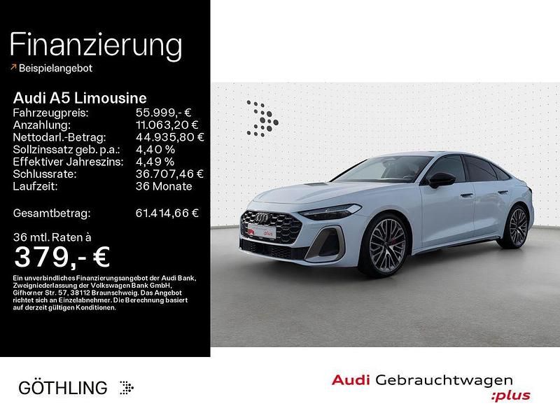 Gletscherweiß metallic Gebraucht 2024 Audi A5 Edition .1 Coupé | 55.999 € (Guter Preis) - Bild 1/4