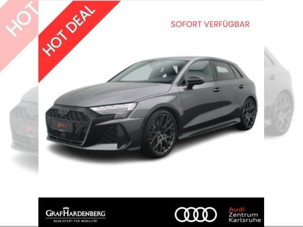 Weiß (daytonagrau perleffekt) Neu 2025 Audi RS3 Sportback Ambiente Kleinwagen | 74.392 € (Fairer Preis) - Bild 1/4