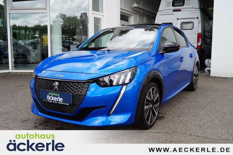 Blau Gebraucht 2021 Peugeot 208 GT Kleinwagen | 15.490 € (Guter Preis) - Bild 1/4