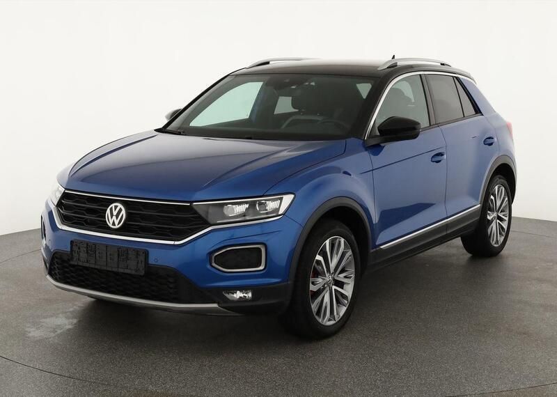 Ravennablau metallic Gebraucht 2019 VW T-Roc Sportline SUV | 23.495 € (Fairer Preis) - Bild 1/4