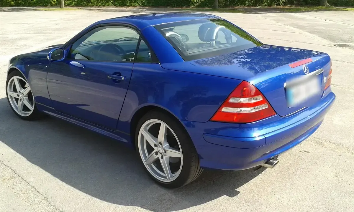 Gebraucht Mercedes SLK200 163 PS (119 kW) 2000 Blau Cabrio