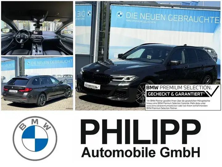 Sophistograu brillanteffekt metalli c Gebraucht 2023 BMW 530e M Sport Kombi | 43.880 € (Teuer) - Bild 1/4