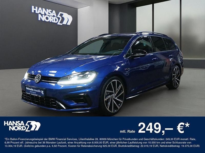 Blau / lapiz blue (metallic) Gebraucht 2020 VW Golf VII R Kombi | 26.750 € (Superpreis) - Bild 1/4