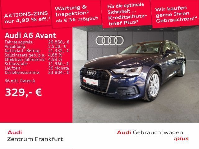 Gebraucht Audi A6 Performance 204 PS (150 kW) 2022 Firmamentblau metallic Kombi
