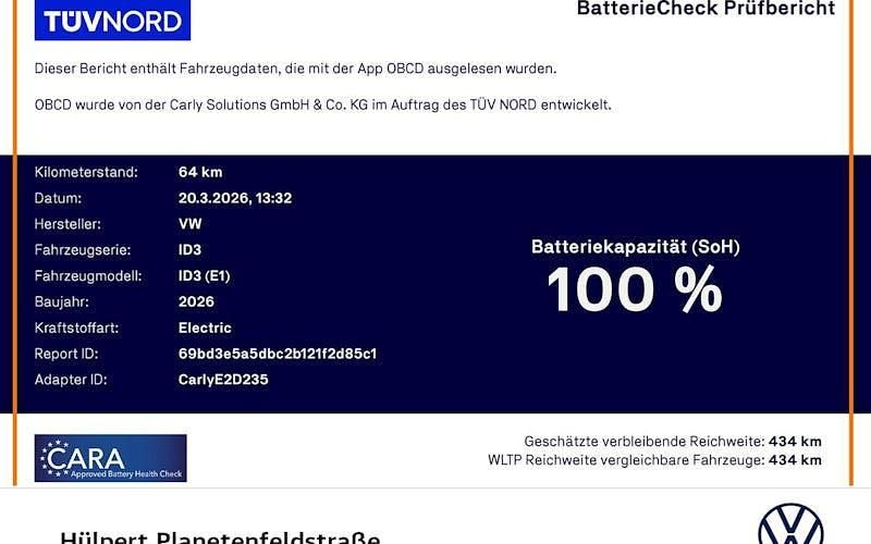 Neu VW ID.3 Pure 125 kW (170 PS) 2026 Schwarz Kleinwagen