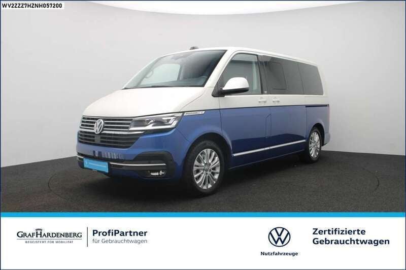 Ravennablau metallic Gebraucht 2022 VW T6.1 Generation Six Van | 59.480 € (Guter Preis) - Bild 1/4
