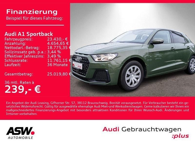 Gebraucht Audi A1 Sportback Advanced Plus 116 PS (85 kW) 2025 Distriktgrün metallic Kleinwagen