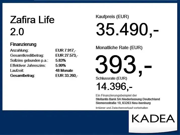 Gebraucht Opel Zafira Life 177 PS (130 kW) 2023 Kontrast grau/quarz silber (metallic) Van / Kleinbus