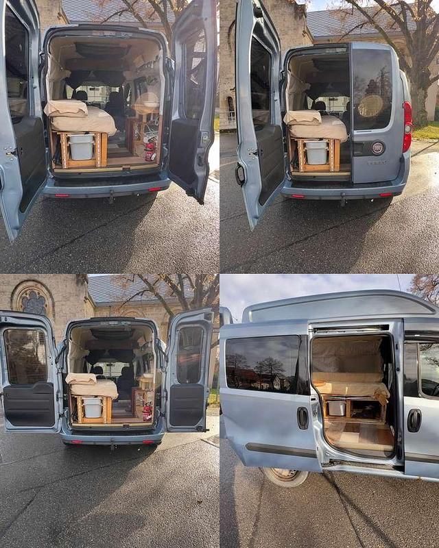 Gebraucht Fiat Doblò 101 PS (74 kW) 2010 Blau Van / Kleinbus