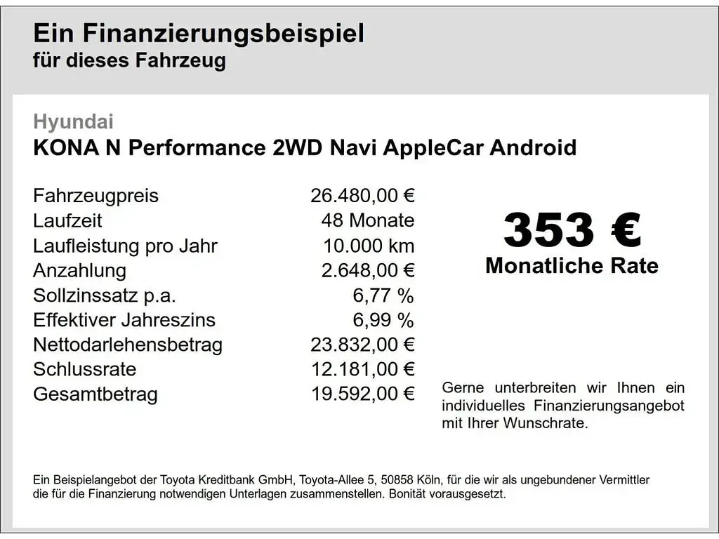 Gebraucht Hyundai Kona N Performance 280 PS (205 kW) 2022 Hellblau SUV