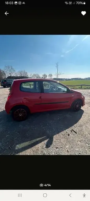 Brugt Renault Twingo 75 HK (55 kW) 2009 Rød Hatchback