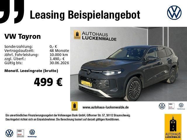 Ny VW Tayron Elegance 150 HK (110 kW) 2026 Grå SUV