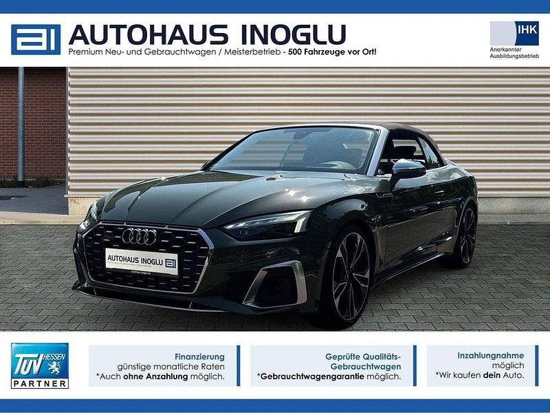 Grün distriktgrün metallic (metallic) Gebraucht 2022 Audi S5 Cabriolet Comfort Cabrio | 51.480 € (Fairer Preis) - Bild 1/4