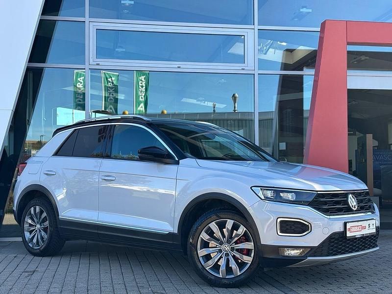 Silber Gebraucht 2018 VW T-Roc Sportline SUV | 21.490 € (Guter Preis) - Bild 1/4