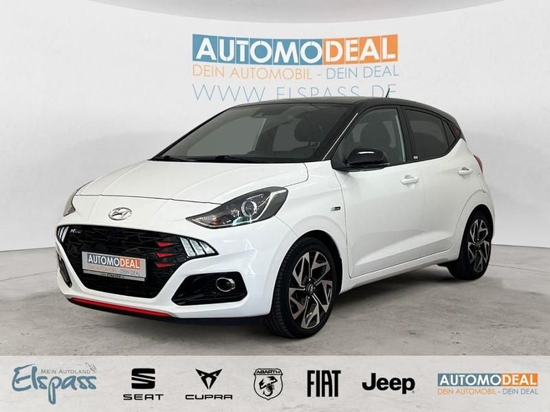 Sol (weiss Gebraucht 2021 Hyundai i10 N Line Kleinwagen | 14.989 € (Fairer Preis) - Bild 1/4
