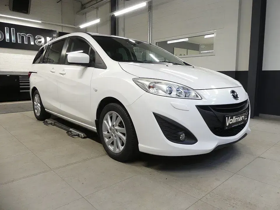 Gebraucht Mazda 5 Center-Line 150 PS (110 kW) 2012 Weiß Van / Kleinbus