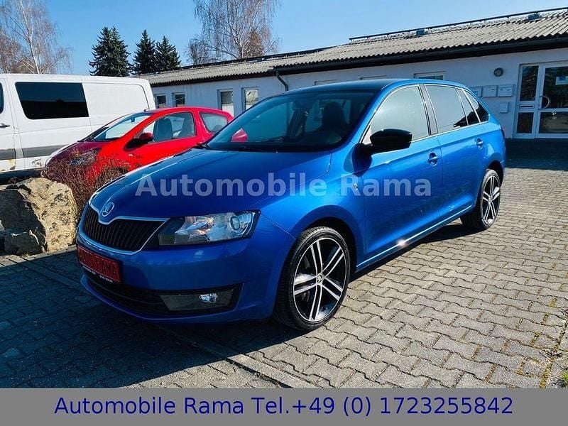 Gebraucht Skoda Rapid Style 105 PS (77 kW) 2014 Blau Kleinwagen