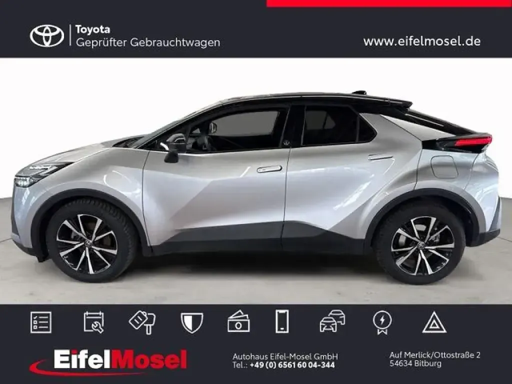 Gebraucht Toyota C-HR Team 140 PS (102 kW) 2025 Silver metallic / black (metallic) SUV