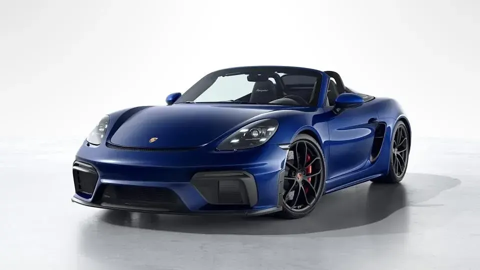Gebraucht Porsche Boxster Spyder 420 PS (308 kW) 2021 Blau Cabrio