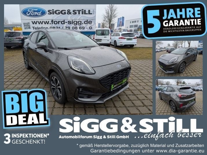 Magneticgrau (metallic) Gebraucht 2021 Ford Puma ST-Line SUV | 15.450 € (Superpreis) - Bild 1/4