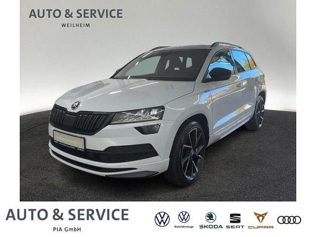 Moonweiß perleffekt Gebraucht 2021 Skoda Karoq SportLine SUV | 24.990 € (Guter Preis) - Bild 1/4