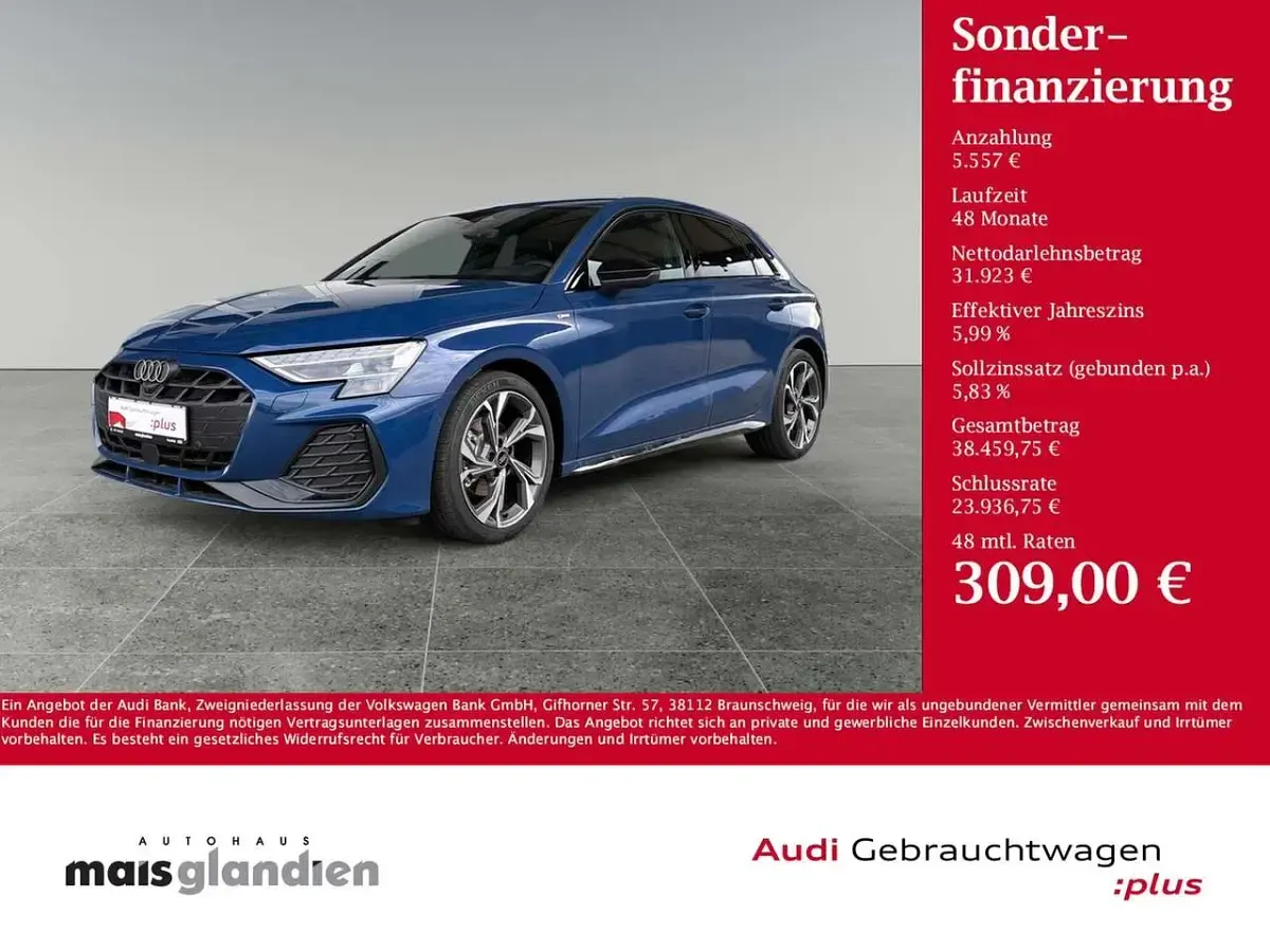 Gebraucht Audi A3 S-Line 150 PS (110 kW) 2026 Daytonagrau perleffekt Limousine