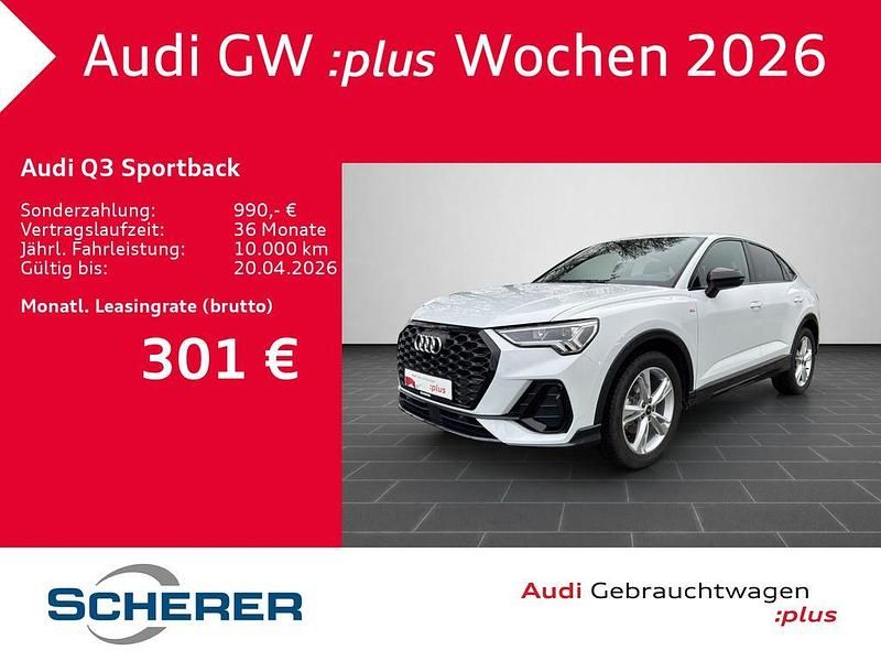 Gebraucht Audi Q3 Sportback Advanced 150 PS (110 kW) 2025 Gletscherweiß metallic (metallic) SUV