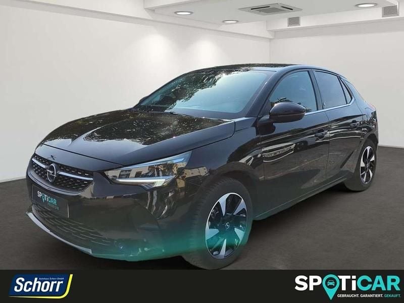 Diamant schwarz (metallic) Gebraucht 2021 Opel Corsa-e Elegance Kleinwagen | 14.960 € (Guter Preis) - Bild 1/4
