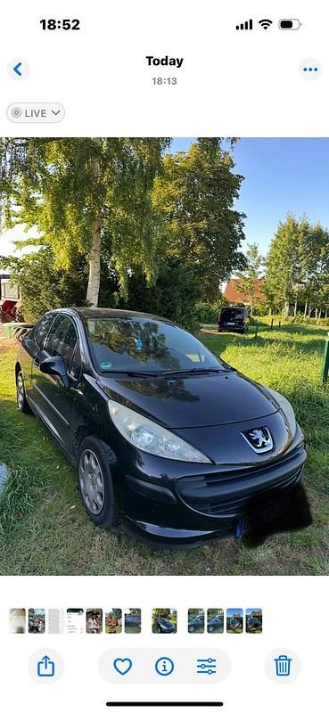 Schwarz Gebraucht 2006 Peugeot 207 Kleinwagen | 500 € (Guter Preis) - Bild 1/3