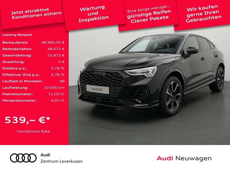 Mythosschwarz Neu 2025 Audi Q3 Sportback S-Line SUV | 48.980 € (Guter Preis) - Bild 1/4