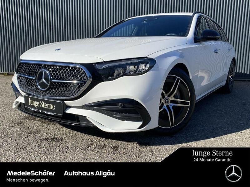 Unilack polarweiß Gebraucht 2024 Mercedes E300 AMG Kombi | 51.919 € (Guter Preis) - Bild 1/4