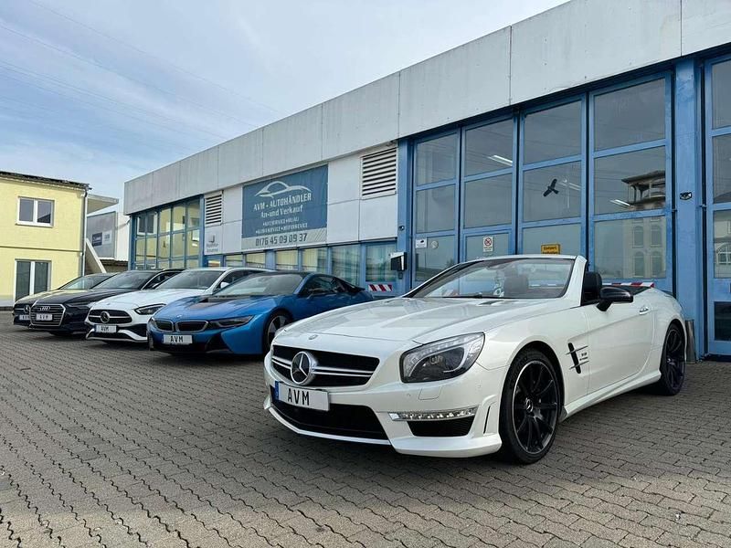 Obsidianschwarz metalliclack Gebraucht 2012 Mercedes SL63 AMG AMG Cabrio | 45.500 € - Bild 1/4