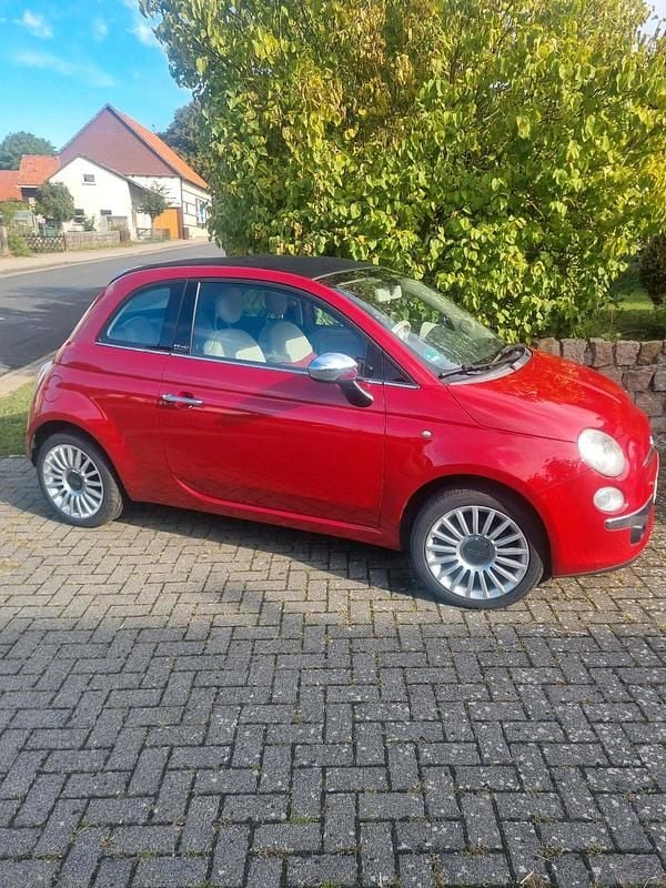Rot Gebraucht 2009 Fiat 500 Cabrio | 3.200 € - Bild 1/4