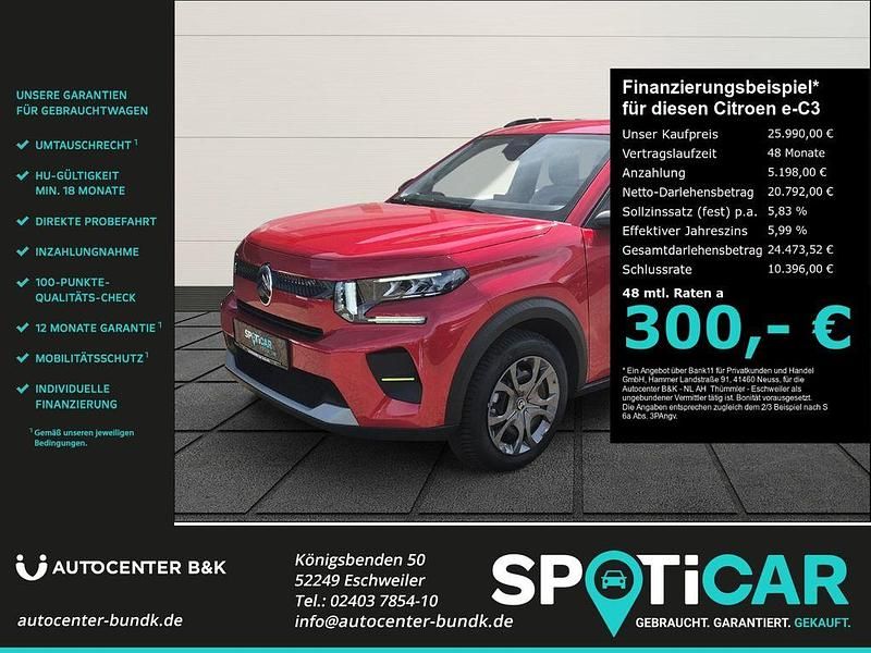 Gebraucht Citroën e-C3 83 kW (113 PS) 2025 Rot Limousine