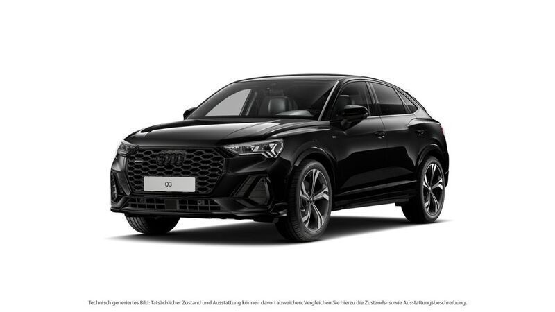 Schwarz Neu 2025 Audi Q3 Sportback S-Line SUV | 76.350 € - Bild 1/4
