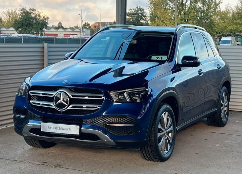 Brillantblau metalliclack Gebraucht 2019 Mercedes GLE400 SUV | 38.999 € - Bild 1/4