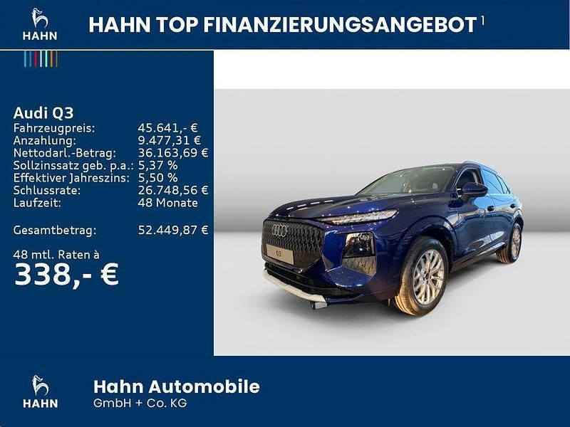 Neu Audi Q3 Ambiente 150 PS (110 kW) 2026 Blau SUV