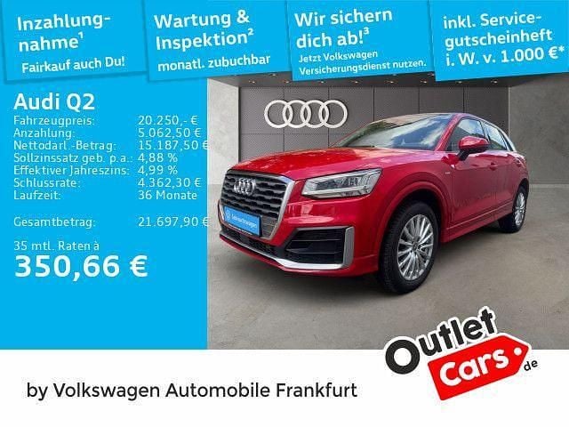 Y1 tangorot metallic (metallic) Gebraucht 2019 Audi Q2 Comfort SUV | 20.250 € (Guter Preis) - Bild 1/3