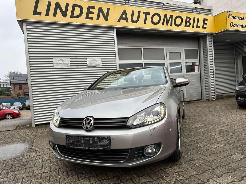 Tungsten silver metallic Gebraucht 2014 VW Golf Cabriolet Life Cabrio | 11.950 € (Guter Preis) - Bild 1/4