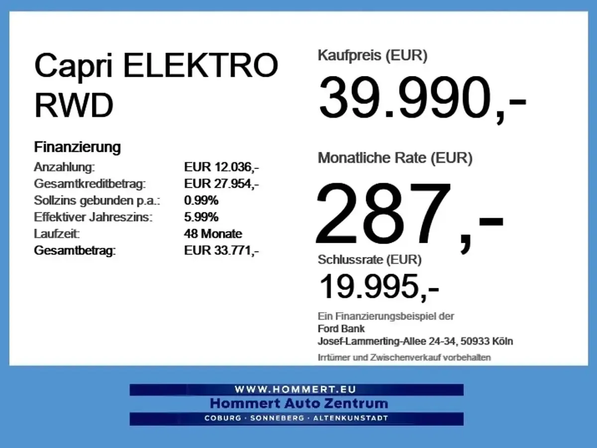Nowe Ford Capri 210 kW (286 KM) 2026 Biały SUV