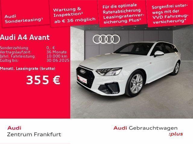 Gletscherweiß metallic Gebraucht 2024 Audi A4 S-Line Kombi | 38.950 € (Etwas zu teuer) - Bild 1/2
