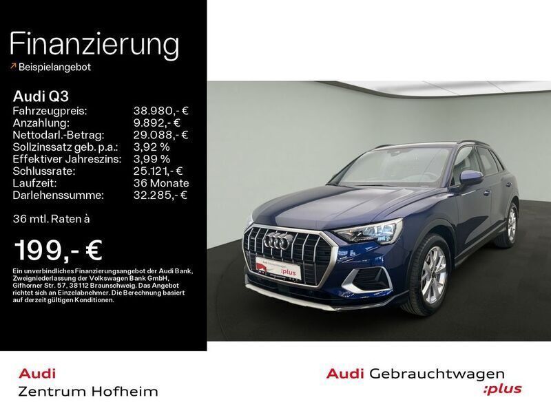Navarrablau metallic Gebraucht 2024 Audi Q3 Advanced Plus SUV | 38.980 € (Guter Preis) - Bild 1/4