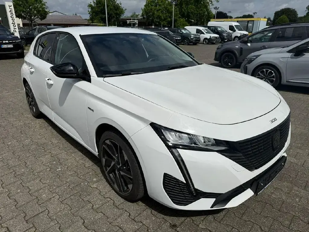 Gebraucht Peugeot 308 Allure 181 PS (133 kW) 2023 Lack weiss banquise/typ aussen Limousine