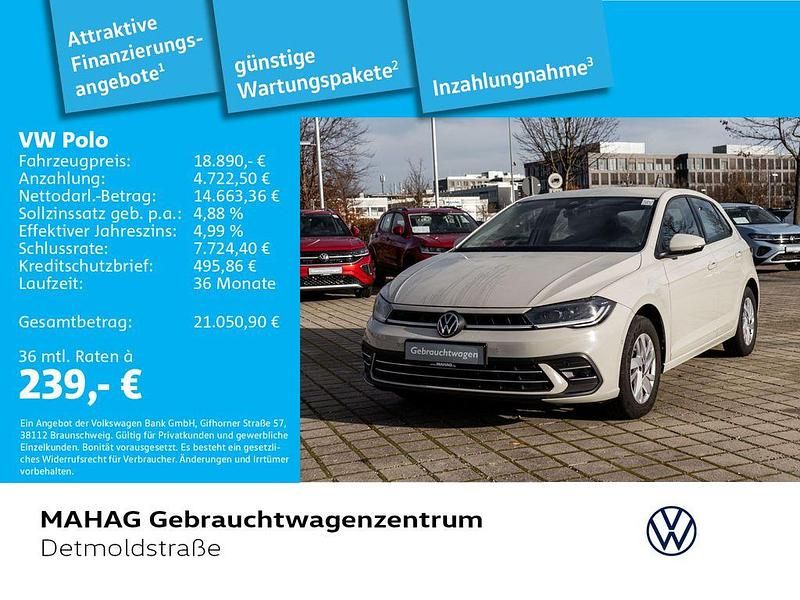 Grau Gebraucht 2022 VW Polo Style Limousine | 18.890 € (Fairer Preis) - Bild 1/2